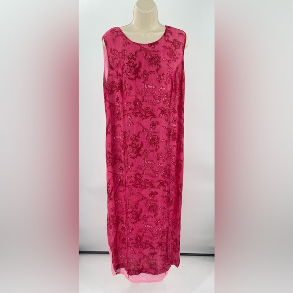 Spenser Jeremy‎ Woman Y2K silk maxi dress, size 16 - Picture 1 of 8